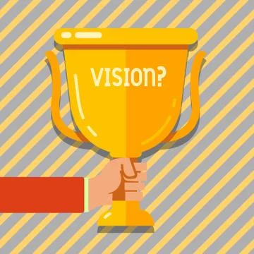 Text sign showing Visionquestion. Conceptual photo Company commitment describing 스톡 일러스트