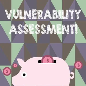 Text sign showing Vulnerability Assessment. Conceptual photo defining identif 스톡 일러스트