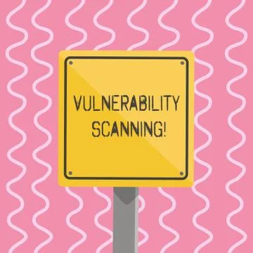 Text sign showing Vulnerability Scanning. Conceptual photo Check of the イラスト素材