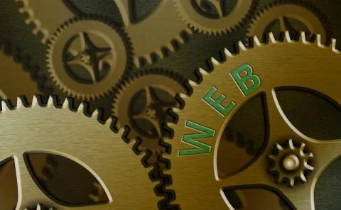 Text sign showing Web. Conceptual photo a system of Internet servers that Stock Illustration