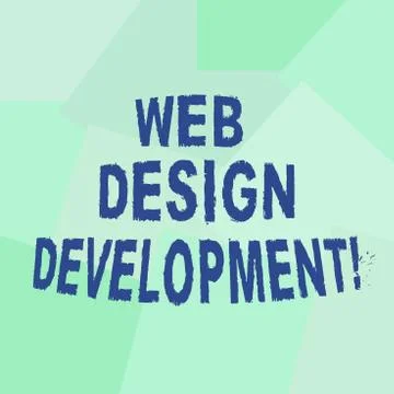 Text sign showing Web Design Development. Conceptual photo developing websites イラスト素材
