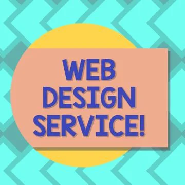 Text sign showing Web Design Service. Conceptual photo development process for Stockillustratie