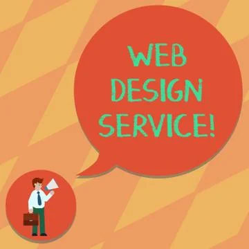 Text sign showing Web Design Service. Conceptual photo development process for イラスト素材