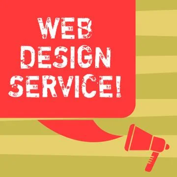 Text sign showing Web Design Service. Conceptual photo development process for Stockillustratie