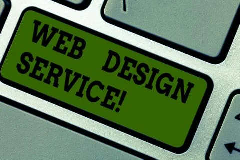 Text sign showing Web Design Service. Conceptual photo development process for Stock Photos