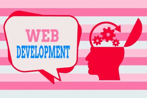 Text sign showing Web Development. Conceptual photo work involved in developing イラスト素材