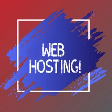 Text sign showing Web Hosting. Conceptual photo Server service that allows Illustration