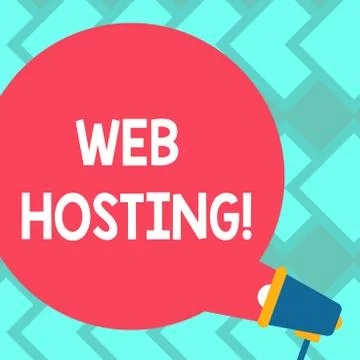 Text sign showing Web Hosting. Conceptual photo Server service that allows Stock-Illustration