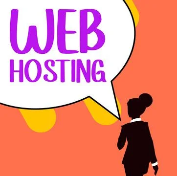 Text sign showing Web Hosting. Business overview The activity of providing Stock Illustration