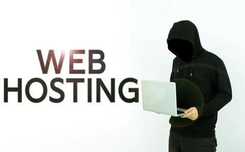 Text sign showing Web Hosting. Business concept The activity of providing Foto stock