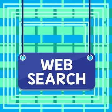 Text sign showing Web Search. Conceptual photo software system designed to イラスト素材