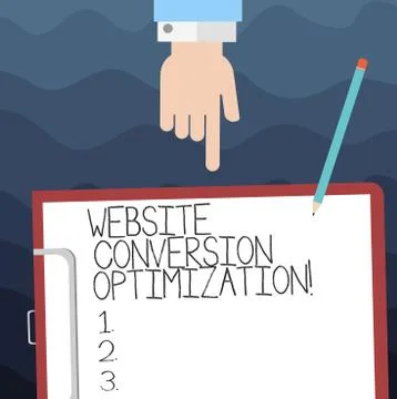 Text sign showing Website Conversion Optimization. Conceptual photo System for Stock Illustration