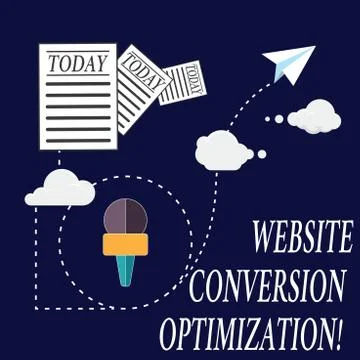 Text sign showing Website Conversion Optimization. Conceptual photo System for Stock Illustration