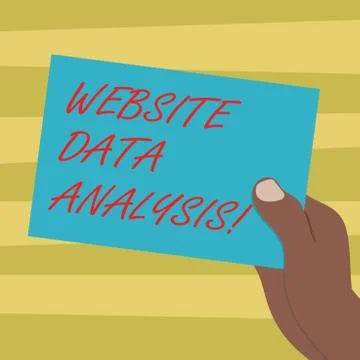 Text sign showing Website Data Analysis. Conceptual photo analysis and report of Stock Illustration