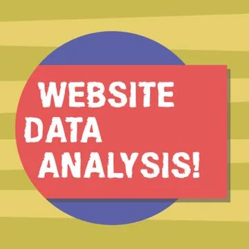 Text sign showing Website Data Analysis. Conceptual photo analysis and report of Illustrazione stock