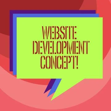 Text sign showing Website Development Concept. Conceptual photo developing a web イラスト素材