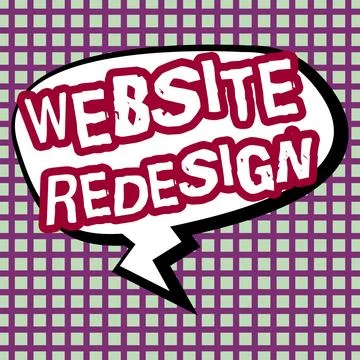 Text sign showing Website Redesign. Business idea modernize improver or evamp Illustration