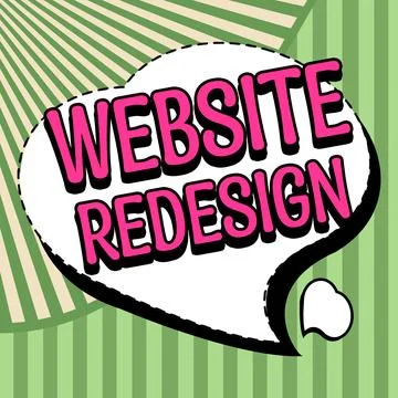 Text sign showing Website Redesign. Business approach modernize improver or Illustration