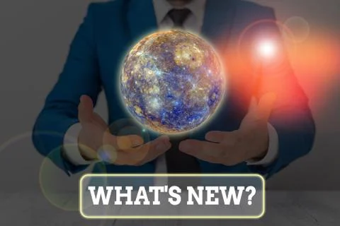 Text sign showing What S New Question. Conceptual photo when you ask someone Stock Photos