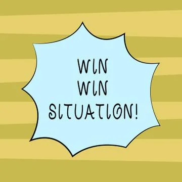 Text sign showing Win Win Situation. Conceptual photo choice which is good for 스톡 일러스트