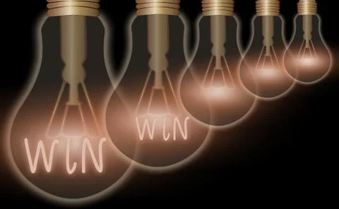 Text sign showing Win Win. Conceptual photo balanced situation resulting into Stock Illustration