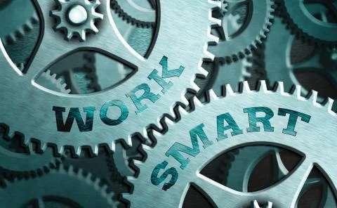 Text sign showing Work Smart. Conceptual photo figuring out in order to reach Illustrazione stock
