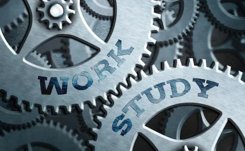 Text sign showing Work Study. Conceptual photo college program that enables Stock Illustration