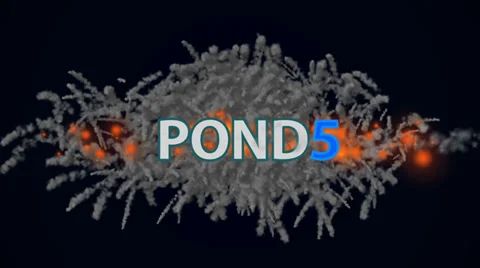 Text In The Smoke After Effects stock