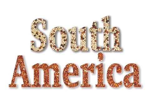 Text South America Stock Illustration