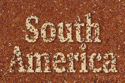 Text South America Stock Illustration