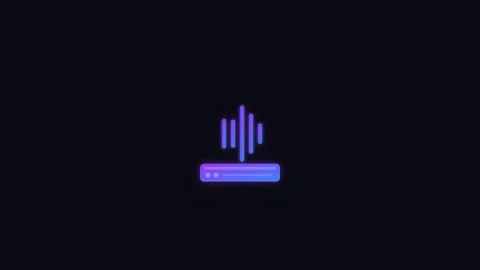 Text-to-Speech Accessible Reader Icon with Pulsing Purple and Blue Gradient.. Видео 346130756
