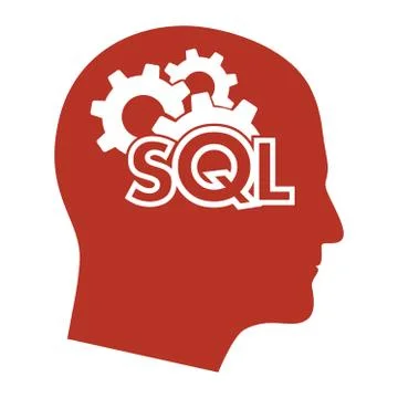 Text SQL Structured Query Language Sigh Stroke Symbol Illustration