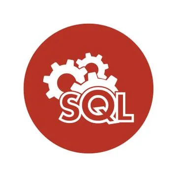 Text SQL Structured Query Language Sigh Stroke Symbol 스톡 일러스트