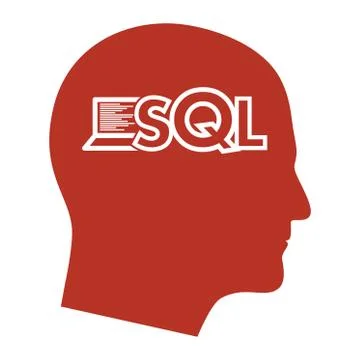 Text SQL Structured Query Language Sigh Stroke Symbol Stock Illustration