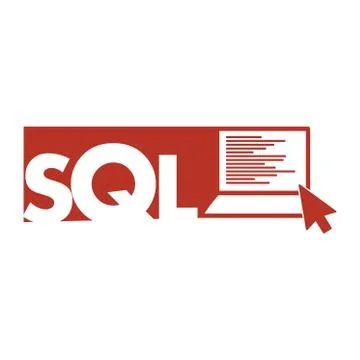 Text SQL Structured Query Language Sigh Stroke Symbol 스톡 일러스트