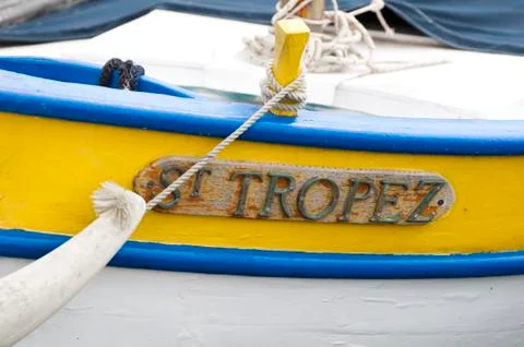 Text st. tropez Stock Photos