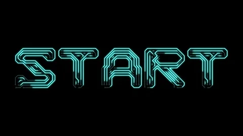 Text start in the form of printed circuit board tracks Stock Footage 104322474