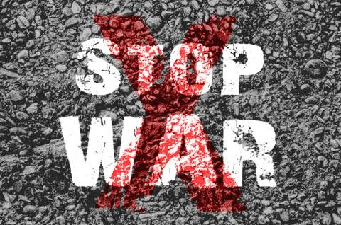Text for Stop War on grunge background Stock Photos