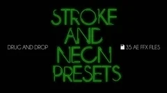 Text Stroke Presets Stock After Effects