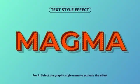 Text style effect of 3D lettering and font style effect Illustrazione stock