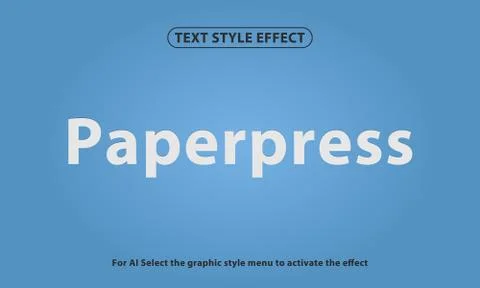 Text style effect of 3D lettering and font style effect Illustrazione stock