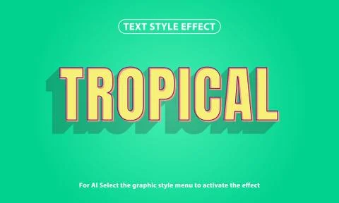Text style effect of 3D lettering and font style effect Illustrazione stock