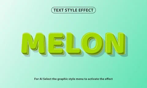 Text style effect of 3D lettering and font style effect Illustrazione stock