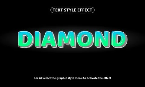 Text style effect of 3D lettering and font style effect Illustrazione stock