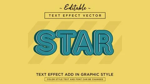 Text style effect with amazing background vector Stock Illustration
