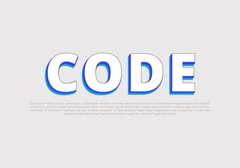 Text style effect with text style graphic element. Stock Illustration