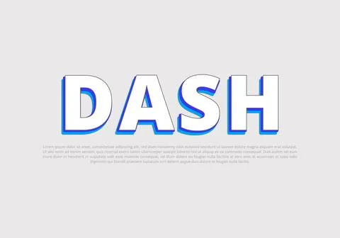 Text style effect with text style graphic element. Stock-Illustration