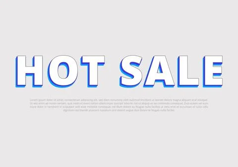 Text style effect with text style graphic element. Stock-Illustration