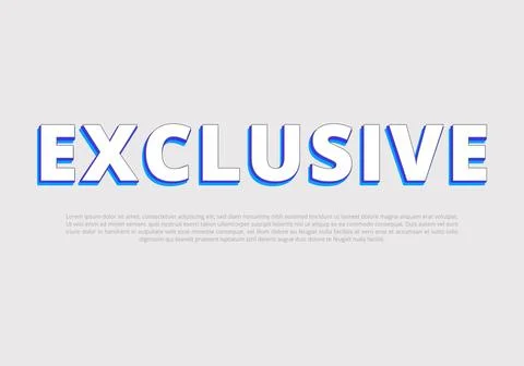 Text style effect with text style graphic element. Stock Illustration