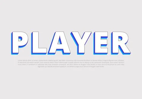 Text style effect with text style graphic element. Иллюстрация